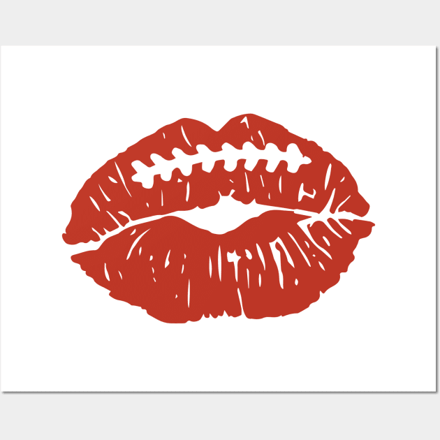 Football lipstick Wall Art by p308nx